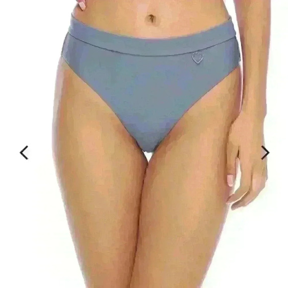 NWT Body Glove storm dusty blue bikini Greta & Marlee high thigh push up swim s - Picture 4 of 16